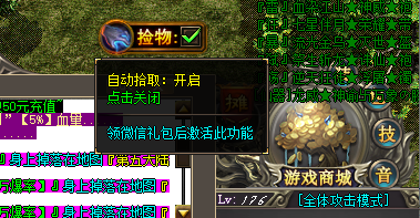 传奇私服自动捡物